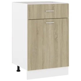 Armario inferior madera ingeniería roble ahumado 50x46x81,5 cm de vidaXL, Armarios de cocina - Ref: Foro24-801223, Precio: 82...
