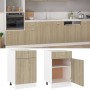 Armario inferior madera ingeniería roble ahumado 50x46x81,5 cm de vidaXL, Armarios de cocina - Ref: Foro24-801223, Precio: 78...