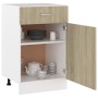 Armario inferior madera ingeniería roble ahumado 50x46x81,5 cm de vidaXL, Armarios de cocina - Ref: Foro24-801223, Precio: 78...