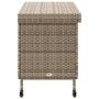 Caja almacenaje jardín ruedas ratán sintético gris 110x55x73cm de , Cajas de almacenaje para exteriores - Ref: Foro24-4103828...