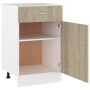 Armario inferior madera ingeniería roble ahumado 50x46x81,5 cm de vidaXL, Armarios de cocina - Ref: Foro24-801223, Precio: 78...