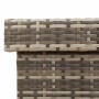 Caja almacenaje jardín ruedas ratán sintético gris 110x55x73cm de , Cajas de almacenaje para exteriores - Ref: Foro24-4103828...