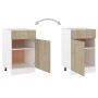 Armario inferior madera ingeniería roble ahumado 50x46x81,5 cm de vidaXL, Armarios de cocina - Ref: Foro24-801223, Precio: 78...