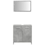 Armario de baño con espejo madera de ingeniería gris hormigón de , Muebles de baño - Ref: Foro24-856041, Precio: 61,13 €, Des...