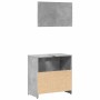 Armario de baño con espejo madera de ingeniería gris hormigón de , Muebles de baño - Ref: Foro24-856041, Precio: 61,13 €, Des...