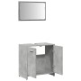 Armario de baño con espejo madera de ingeniería gris hormigón de , Muebles de baño - Ref: Foro24-856041, Precio: 61,13 €, Des...
