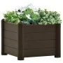 Arriate de jardín PP mocha 43x43x35 cm de vidaXL, Maceteros y jardineras - Ref: Foro24-313972, Precio: 53,94 €, Descuento: %