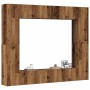 Conjunto de mueble de TV 8 piezas montado la pared madera vieja de , Muebles TV - Ref: Foro24-3328953, Precio: 346,70 €, Desc...