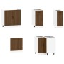 Mueble cocina Lucca roble marrón 11 pzas madera contrachapada de , Armarios de cocina - Ref: Foro24-3314958, Precio: 692,91 €...