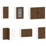 Mueble cocina Lucca roble marrón 11 pzas madera contrachapada de , Armarios de cocina - Ref: Foro24-3314958, Precio: 692,91 €...