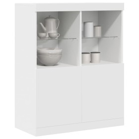 Aparador blanco 81x37x100 cm madera de ingeniería de , Taquillas y armarios de almacenamiento - Ref: Foro24-3318617, Precio: ...