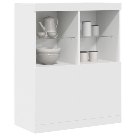 Aparador blanco 81x37x100 cm madera de ingeniería de , Taquillas y armarios de almacenamiento - Ref: Foro24-3318617, Precio: ...