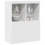 Aparador blanco 81x37x100 cm madera de ingeniería de , Taquillas y armarios de almacenamiento - Ref: Foro24-3318617, Precio: ...