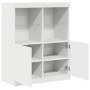 Aparador blanco 81x37x100 cm madera de ingeniería de , Taquillas y armarios de almacenamiento - Ref: Foro24-3318617, Precio: ...