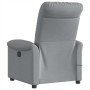 Sillón reclinable de masaje de tela gris claro de , Sillones - Ref: Foro24-4015626, Precio: 196,92 €, Descuento: %