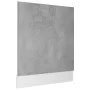 Panel para lavavajillas contrachapada gris hormigón 59,5x3x67cm de vidaXL, Armarios de cocina - Ref: Foro24-802566, Precio: 3...