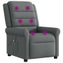 Sillón de masaje reclinable de tela gris oscuro de , Sillones - Ref: Foro24-4015647, Precio: 199,87 €, Descuento: %