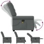 Sillón de masaje reclinable de tela gris oscuro de , Sillones - Ref: Foro24-4015647, Precio: 199,87 €, Descuento: %
