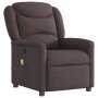 Sillón de masaje reclinable de tela marrón oscuro de , Sillones - Ref: Foro24-4015611, Precio: 207,33 €, Descuento: %
