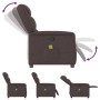 Sillón de masaje reclinable de tela marrón oscuro de , Sillones - Ref: Foro24-4015611, Precio: 207,33 €, Descuento: %