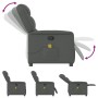 Sillón de masaje reclinable de tela gris oscuro de , Sillones - Ref: Foro24-4015607, Precio: 197,07 €, Descuento: %
