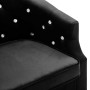 Sillón de terciopelo negro en Sillones | Comprar online en Foru.es