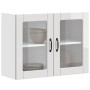 Armario pared cocina puerta cristal Lucca blanca alto brillo de , Armarios de cocina - Ref: Foro24-853849, Precio: 97,93 €, D...