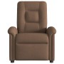 Sillón reclinable con masaje de tela marrón de , Sillones - Ref: Foro24-4015630, Precio: 207,91 €, Descuento: %