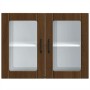 Armario pared cocina puerta de cristal Lucca roble marrón de , Armarios de cocina - Ref: Foro24-853854, Precio: 84,43 €, Desc...