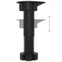 Armario de frigorífico madera contrachapada negro 60x57x207 cm de vidaXL, Armarios de cocina - Ref: Foro24-802539, Precio: 14...