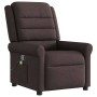 Sillón de masaje reclinable de tela marrón oscuro de , Sillones - Ref: Foro24-4015651, Precio: 214,15 €, Descuento: %