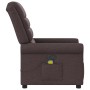 Sillón de masaje reclinable de tela marrón oscuro de , Sillones - Ref: Foro24-4015651, Precio: 214,15 €, Descuento: %