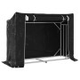 Leñero cubierta lluvia 151x60,5x110,5 cm acero galvanizado de , Bolsas y soportes de leña - Ref: Foro24-4104941, Precio: 77,7...