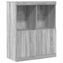 Aparador madera de ingeniería gris sonoma 81x37x100 cm de , Taquillas y armarios de almacenamiento - Ref: Foro24-3318622, Pre...