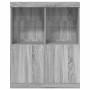Aparador madera de ingeniería gris sonoma 81x37x100 cm de , Taquillas y armarios de almacenamiento - Ref: Foro24-3318622, Pre...