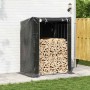 Leñero con protector de lluvia 150x100x200 cm acero galvanizado de , Bolsas y soportes de leña - Ref: Foro24-4104955, Precio:...