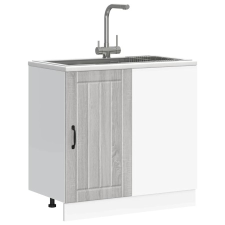 Panel para lavavajillas Lucca madera contrachapada sonoma gris de , Armarios de cocina - Ref: Foro24-854314, Precio: 95,20 €,...