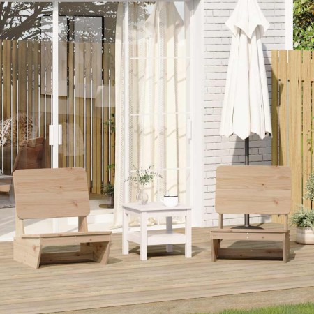 Sillas de jardín 2 uds madera maciza pino 60x64x70,5 cm de , Sillas de jardín - Ref: Foro24-859312, Precio: 120,60 €, Descuen...