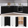 Armario inferior de esquina madera negro 75,5x75,5x81,5 cm de vidaXL, Armarios de cocina - Ref: Foro24-802490, Precio: 108,21...