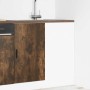 Mueble bajo para fregadero de madera ingeniería roble ahumado de , Armarios de cocina - Ref: Foro24-854293, Precio: 80,21 €, ...