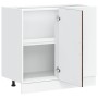 Mueble bajo para fregadero de madera ingeniería roble ahumado de , Armarios de cocina - Ref: Foro24-854293, Precio: 80,21 €, ...