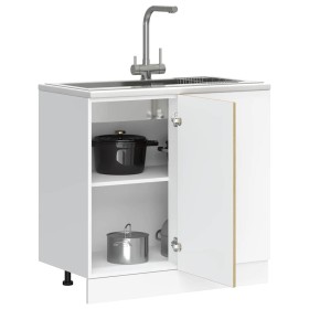 Mueble bajo para fregadero madera contrachapada roble sonoma de , Armarios de cocina - Ref: Foro24-854291, Precio: 73,63 €, D...