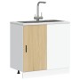 Mueble bajo para fregadero madera contrachapada roble sonoma de , Armarios de cocina - Ref: Foro24-854291, Precio: 73,63 €, D...