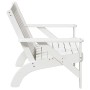 Sillas de jardín adirondack 2 uds blanco 75x77x77 cm de , Sillas de jardín - Ref: Foro24-859333, Precio: 149,10 €, Descuento: %