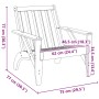 Sillas de jardín adirondack 2 uds blanco 75x77x77 cm de , Sillas de jardín - Ref: Foro24-859333, Precio: 149,10 €, Descuento: %