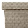 Baúl jardín con ruedas gris claro 160x55x75 cm ratán sintético de , Cajas de almacenaje para exteriores - Ref: Foro24-4103835...