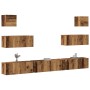 Conjunto de mueble de TV 7 piezas montado la pared madera vieja de , Muebles TV - Ref: Foro24-3329211, Precio: 236,63 €, Desc...