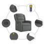 Silla de masaje reclinable de pie de tela gris oscuro de , Sillones - Ref: Foro24-3303205, Precio: 263,88 €, Descuento: %