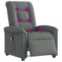 Sillón reclinable de masaje eléctrico tela gris oscuro de , Sillones - Ref: Foro24-3303245, Precio: 243,67 €, Descuento: %