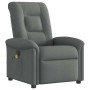 Sillón reclinable de masaje eléctrico tela gris oscuro de , Sillones - Ref: Foro24-3303245, Precio: 243,67 €, Descuento: %